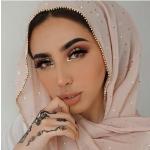 Hijabs dorés en mousseline en promo 