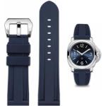 Bracelets de montre bleu marine look sportif en silicone pour femme 