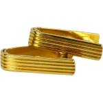 Boutons de manchette en or dorés en or jaune 18 carats pour homme 