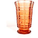 Vases en verre rose pastel en verre art déco 