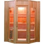 France Sauna Sauna traditionnel en bois 4 places + poêle 6 kW + kit sauna - Zen 4 - SN-ZEN-4PK