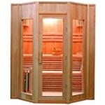 Saunas France Sauna marron en bois inspirations zen 4 places 