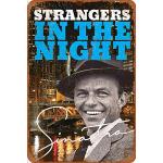 Frank Sinatra Strangers in The Night Panneaux d’étain Vintage Affiche de métal rétro Plaque de Panneau Mur Art décor 8×12 Pouces