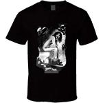Frank Zappa Sul WC T-Shirt Frank Zappa Rock and Roll Punk New Wave Rock Icona Leggende T-Shirt Nero Black XXL