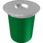 Franke Inset E12 – Poubelle de (Vert, acier inoxydable, environ)