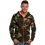 Franklin & Marshall Camouflage Zip Hoodie Sweat à capuche pour homme Taille S