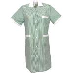 Chemises vertes à rayures rayées respirantes lavable en machine Taille S pour femme 