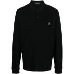 Polos Fred Perry noirs à manches longues pour homme 