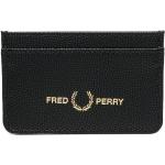 Porte-cartes en cuir Fred Perry noirs en cuir synthétique pour homme en promo 