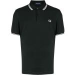 Polos brodés Fred Perry vert sapin à manches courtes pour homme 