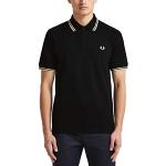 Polos Fred Perry noirs en coton Taille L look fashion pour homme 