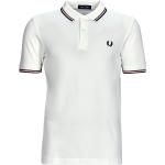 Polos Fred Perry Twin Tipped blancs Taille XL pour homme 