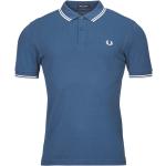 Polos Fred Perry Twin Tipped bleus Taille XL pour homme 
