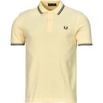 Polos Fred Perry Twin Tipped jaunes Taille XL pour homme en promo 