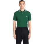 Polos brodés Fred Perry verts Taille M look casual 