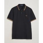 Polos Fred Perry Twin Tipped noirs pour homme 