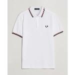 Polos Fred Perry Twin Tipped blancs pour homme 