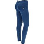 FREDDY WR.UP Jeggings Push up WR.UP® Coupe Skinny en Coton Biologique, Light Blue-Seams on Tone, Extra Large