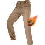 Pantalons de randonnée Free Soldier marron à rayures en polyester imperméables coupe-vents Taille XXL pour homme 