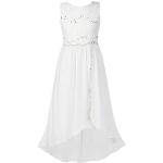 Robes de communion blanches en mousseline à strass Taille 10 ans look fashion pour fille de la boutique en ligne Amazon.fr 