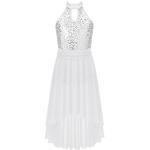 Robes de cérémonie blanches à paillettes look fashion pour fille de la boutique en ligne Amazon.fr 