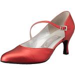 Chaussures de danse rouges pour pieds larges Pointure 42 look fashion pour femme 