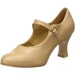 Chaussures de danse camel Pointure 42 avec un talon entre 7 et 9cm look fashion pour femme 