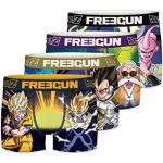 FREEGUN Boxer Homme Dragon Ball Z, Caleçon Homme Sangoku, Vegeta, Original et Stretch (Lot de 4), Multicolore, Taille XL