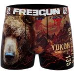 Boxers rouges en coton à motif ours Taille S look fashion pour homme en promo 