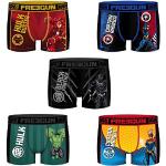 Boxers en coton The Avengers en lot de 5 Taille S look fashion pour homme 