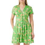Mini robes French Connection vertes à fleurs minis à manches courtes Taille M look casual pour femme 