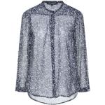 Chemises French Connection bleu nuit en polyester imprimées à manches longues à col rond Taille XXS pour femme 