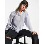 Chemises French Connection bleues col italien à col en V Taille M pour femme en promo 