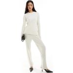 Pantalons taille haute French Connection blancs en viscose Taille XS coupe regular pour femme en promo 