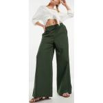 Pantalons large French Connection verts Taille XS pour femme en promo 