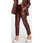 Pantalons taille haute French Connection marron en viscose Taille S pour femme en promo 