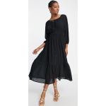Robes longues bohèmes French Connection noires longues à manches longues Taille S classiques pour femme en promo 