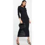 Robes en maille French Connection noires mi-longues à manches longues Taille XS pour femme en promo 