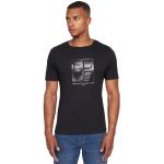 T-shirts French Connection noirs à logo en coton à manches courtes à manches mi-longues à col rond Taille M look fashion pour homme 