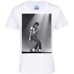 T-shirts à manches courtes blancs à motif licornes enfant Michael Jackson lavable en machine look fashion 