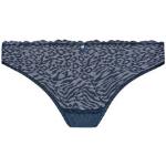 Tangas en dentelle Freya bleu marine en coton Taille XS pour femme 