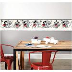 Frises Roommates rouges Mickey Mouse Club Mickey Mouse auto-adhésives 
