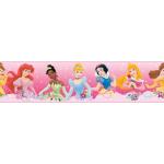 Frises Roommates multicolores Disney Princess auto-adhésives 