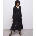 Maxis robes de créateur The Kooples noires maxi pour femme 
