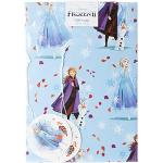 UK Greetings Disney La Reine des Neiges Papier Cadeau Anniversaire Fille - 2 feuilles et 2 étiquettes - Dessin animé avec Anna, Elsa et Olaf