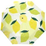 Parapluies pliants jaune citron look fashion 
