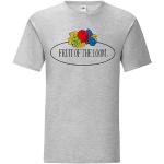 Fruit of the Loom 11430A T-shirt vintage pour homme avec grand logo, gris, L