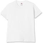 Fruit of the Loom SS132B - T-Shirt - Fille - Blanc - 164 Cm, 14-15 Ans