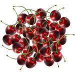 EQLEF Fruits Cerise Artificielle, Fausses Cerises