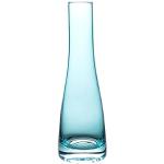 Vases design bleus en verre à motif fleurs de 21 cm 